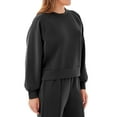thumbnail image 3 of Member's Mark Women's Sandwash Front Seam Piping Crewneck Sweatshirt, 3 of 8