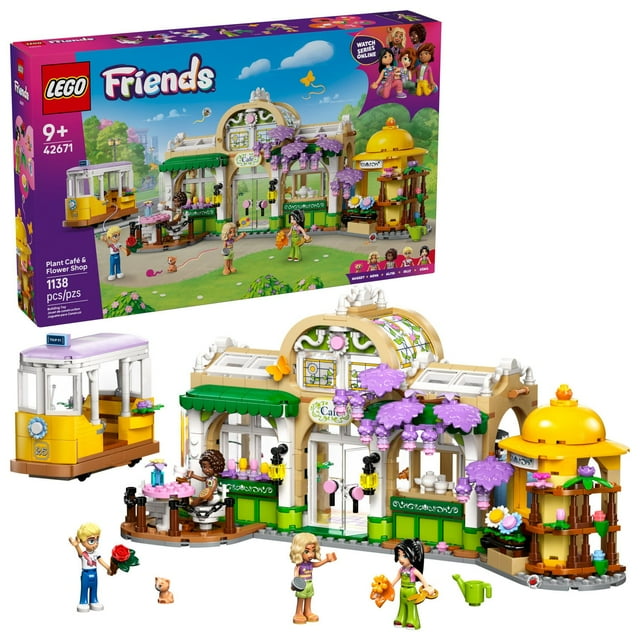 LEGO Friends Plant Café & Flower Shop Kids Building Toy, 1138 pc.