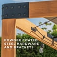 thumbnail image 11 of Backyard Discovery 12' x 10' Brendan Cedar Sail Shade Pergola with PowerPort, 11 of 13