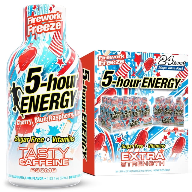 5-hour ENERGY Shot, Extra Strength, Firework Freeze 1.93 fl. oz., 24 pk.