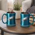 thumbnail image 5 of Logo Brands Philadelphia Eagles 14oz Relief Mug Set, 5 of 5