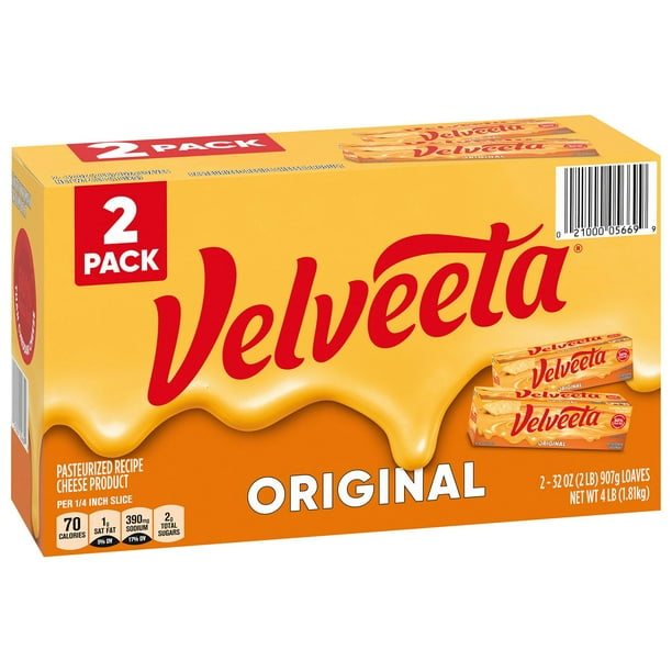 Velveeta Original Pasteurized Cheese Loaf 32 oz., 2 ct. - Samsclub.com