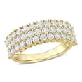 thumbnail image 1 of 1.68 CT. T.W. Diamond Triple-Row Semi-Eternity Band in 14K Gold, 1 of 9