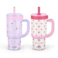 thumbnail image 1 of Ello Oasis 14oz Stainless Steel Kids Tumbler with Handle, 100% Leakproof, 2-Pack, 1 of 1