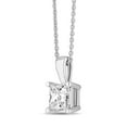 thumbnail image 2 of Princess Cut Solitaire Diamond Pendant Necklace in 18K Gold, 2 of 7
