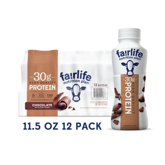 Fairlife Nutrition Plan 30g Protein Shake, Chocolate, 11.5 fl. oz., 12 pk.