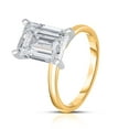 thumbnail image 2 of Lab Created Emerald Cut Solitaire Diamond Ring, 2 of 7