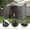 thumbnail image 4 of Lifetime 10' x 8'  Rough Cut Outdoor Storage Shed, 4 of 26