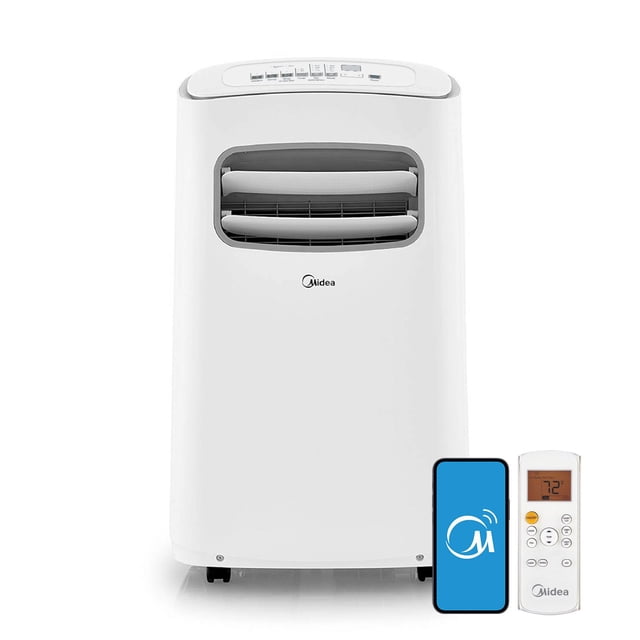Midea Smart Cool 8, 200 DOE, 10, 000 BTU ASHRAE Portable Air Conditioner, For Spaces up to 350 Sq. Ft.