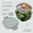 thumbnail image 2 of Bentgo All-in-One Tinted Glass Salad Container, 2 of 6
