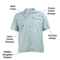 thumbnail image 3 of Habit Men's Short Sleeve 50+ UPF Camp Fishing Shirt, 3 of 8