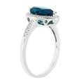 thumbnail image 2 of Pear Cut Lab Created Gemstone & 0.19 CT. T.W. Diamond Ring in 14K Gold, 2 of 3