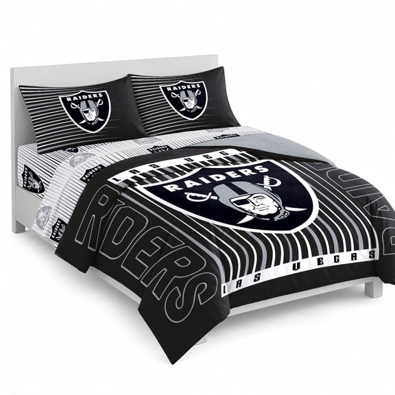 Logo Brands Las Vegas Raiders Bed-In-A-Bag Set