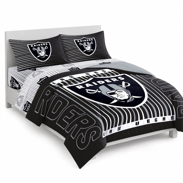 Logo Brands Las Vegas Raiders Bed-In-A-Bag Set