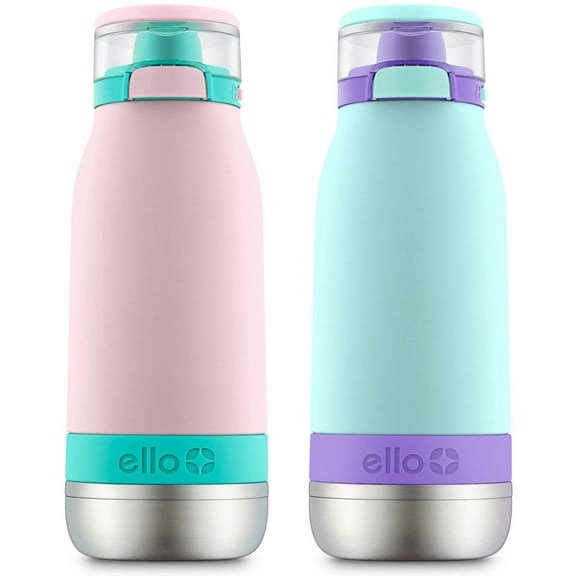 Ello Emma 14 oz. Stainless Steel Water Bottle, 2 Pack, Choose Color