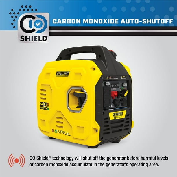 2500-Watt Dual Fuel Ultralight Portable Inverter Generator with