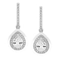 thumbnail image 7 of Multiple Cut Lab White Sapphire Pendant and Earring Set in Sterling Silver, 7 of 9