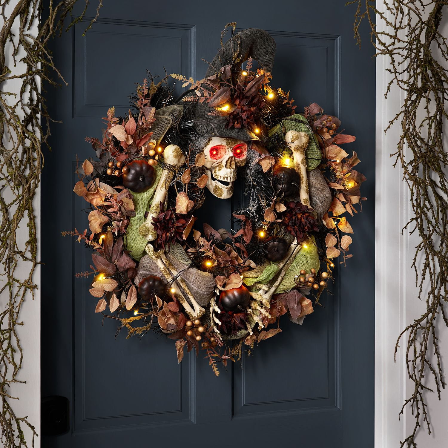 Member’s Mark 26″ Pre-Lit Skeleton Wreath