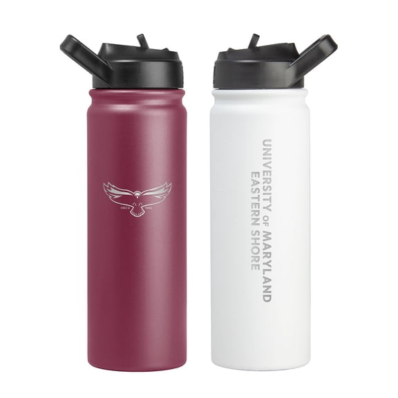 Logo Brands Maryland Eastern Shore Hawks 24oz SS Water Bottle 2pk