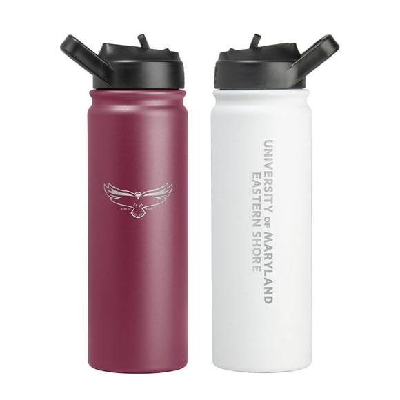 Logo Brands Maryland Eastern Shore Hawks 24oz SS Water Bottle 2pk