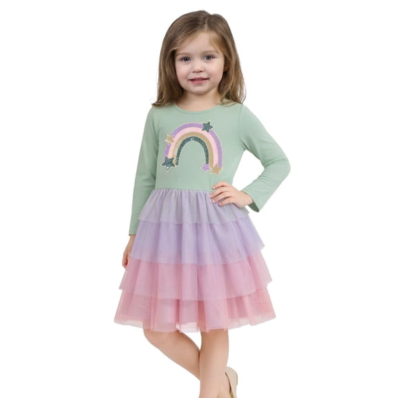 Zunie Girls Long Sleeve Tutu Dress