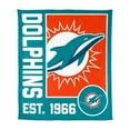 thumbnail image 1 of Logo Brands Miami Dolphins 60"x70" Super Plush Blanket, 1 of 6