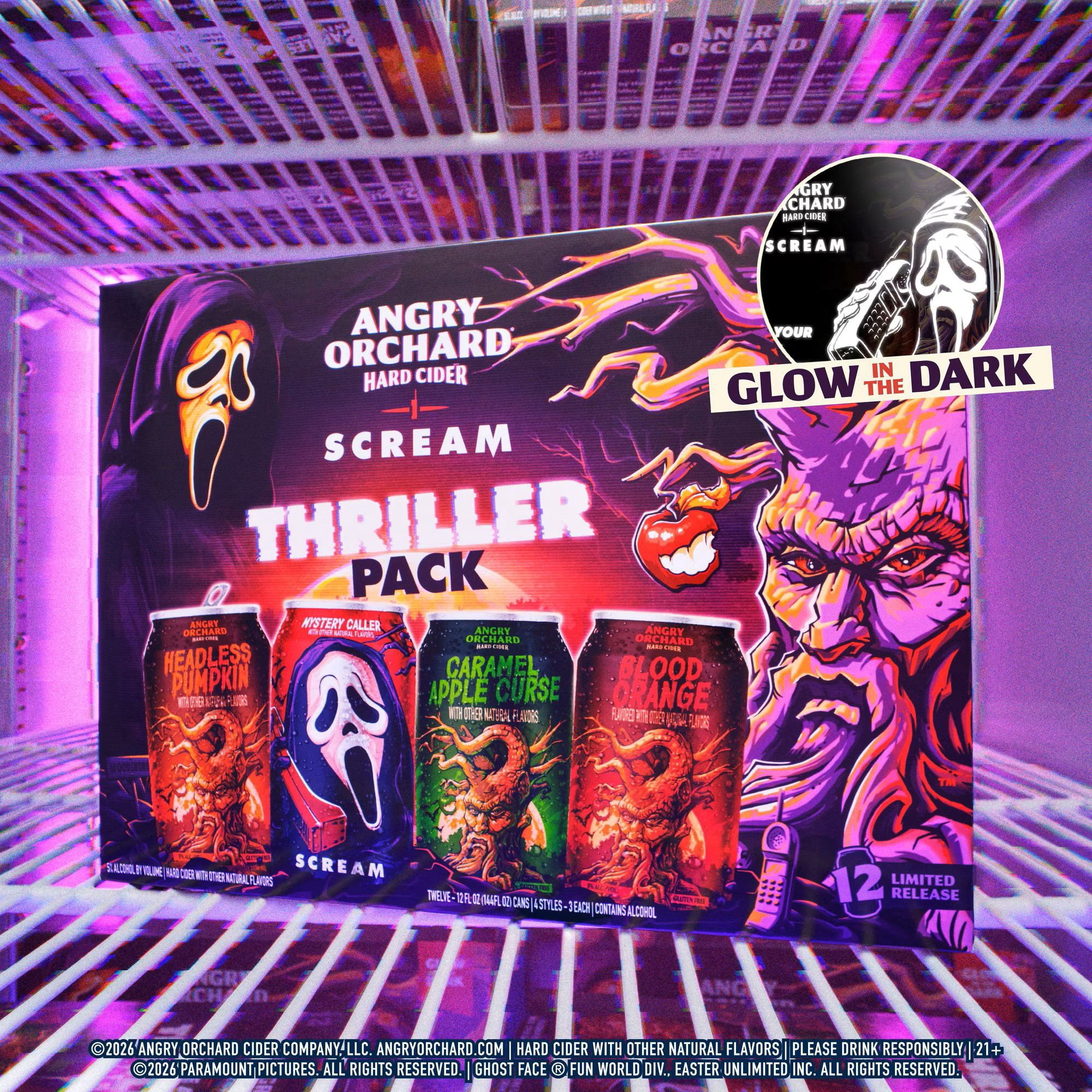 Angry Orchard Spiked Thriller Pack Hard Cider Variety Pack, 12 fl