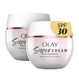 Olay Super Cream Facial Moisturizer, Sunscreen, SPF 30, Skincare, 1.7 oz., 2pk
