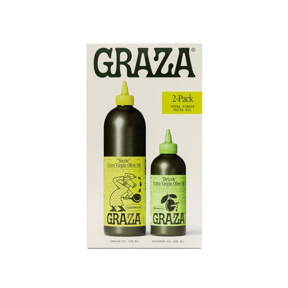 Graza Extra Virgin Olive Oil, Sizzle and Drizzle, 2 pk.