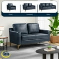 thumbnail image 3 of Serta Fleming Faux Leather Loveseat, 3 of 8