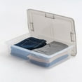 thumbnail image 2 of IRIS USA, 28 Quart Underbed Snap Lid Clear Plastic Storage Container, 16.25" W x 24" L x 6" H, 6 Piece Set, 2 of 9
