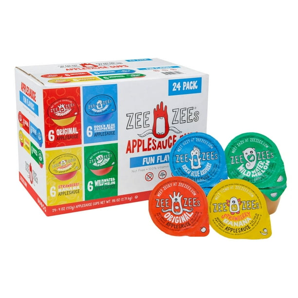 ZEE ZEE's Applesauce Cups, Variety Pack (4 oz., 24 pk.) - Samsclub.com
