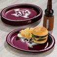 thumbnail image 5 of NCAA Oval Paper Plates, 10" x 12", 50 ct., Choose Team, 5 of 7
