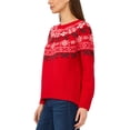 thumbnail image 3 of Vince Camuto Women's Holiday Crew Neck Sweater, 3 of 4