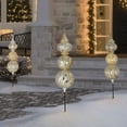 thumbnail image 3 of Member's Mark Jumbo Pre-Lit Shatterproof Ornament Stake Lights, Set of 3, 3 of 10