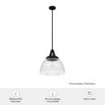 thumbnail image 5 of Hunter Cypress Grove with Clear Holophane Glass 1 Light Pendant Ceiling Light Fixture, 5 of 8