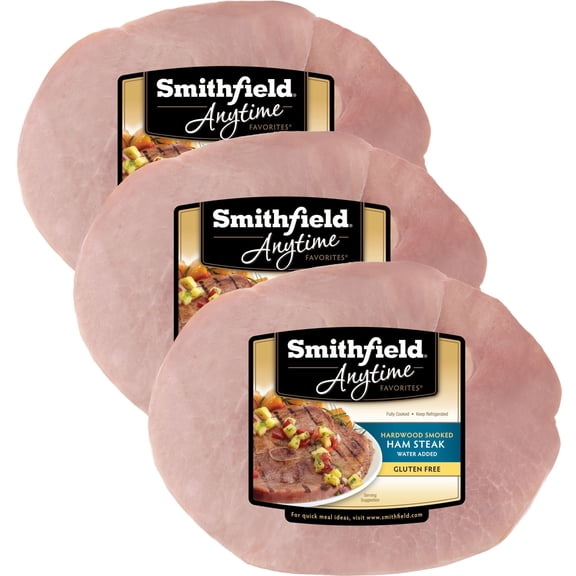 Smithfield Hardwood Smoked Bone In Ham Steak, priced per pound