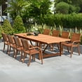 thumbnail image 1 of Amazonia Logan Outdoor Dining Set Teak Finish, Choose Size, 1 of 17