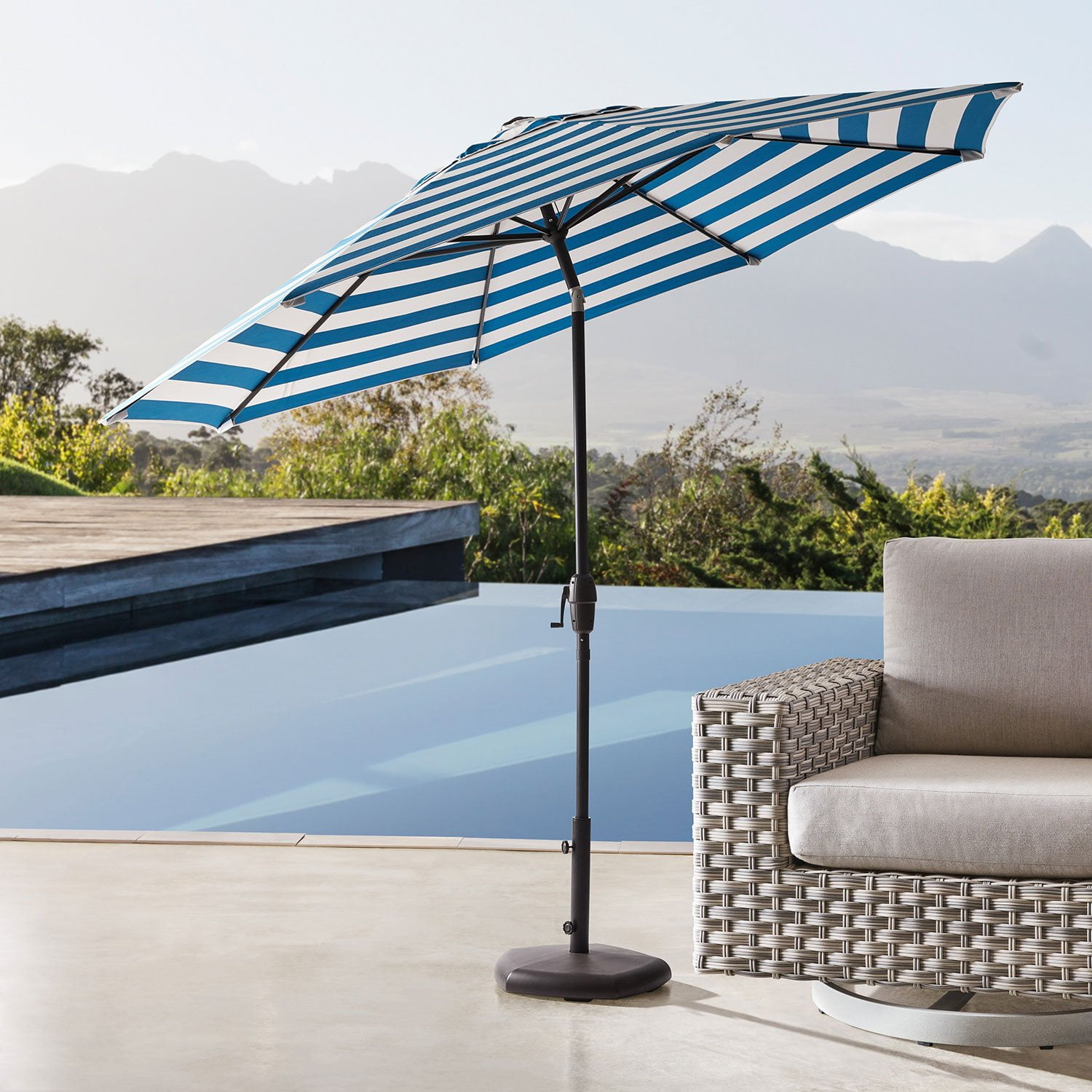 Member's Mark Premium 10' Sunbrella Market Umbrella, Choose Color