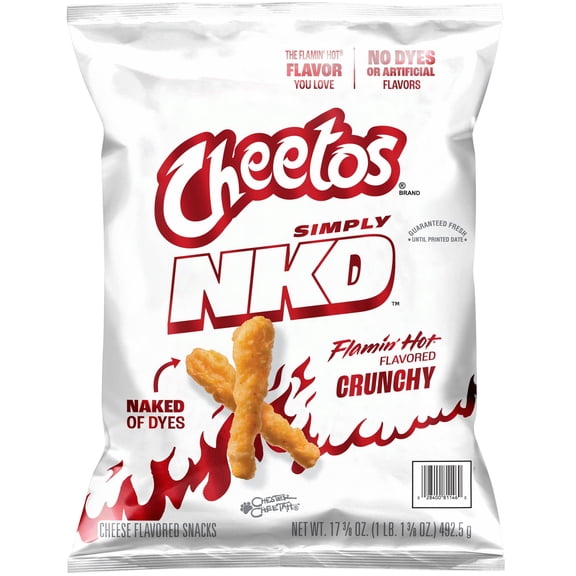 Cheetos Simply NKD Crunchy Flamin’ Hot Cheese Flavored Snacks, 17.37 oz.
