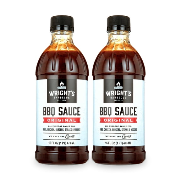 Wright's BBQ Sauce, Original, 16 oz., 2 pk.