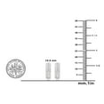 thumbnail image 3 of 1.00 CT. T.W. 14K White Gold Classic Pave Diamond Hoops, 3 of 3