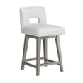 thumbnail image 11 of HH2 Home Upholstered Key Back Wood Adjustable Height Swivel Bar Stool, 11 of 19