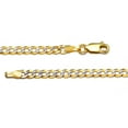 thumbnail image 2 of Diamond Cut Curb Chain Bracelet in 14K Two-Tone Gold, 3.65mm, 2 of 4