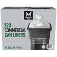 thumbnail interactive-video image 1 of Member's Mark 50-Gallon Commercial Can Liners, 220 ct., 1 of 7