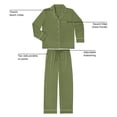 thumbnail image 5 of Dreammark Women's 2-Piece Notch Collar Pajama Set, 5 of 5