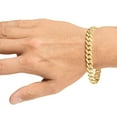 thumbnail image 3 of Miami Cuban Chain Bracelet in 14K Gold, 3 of 6