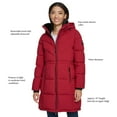 thumbnail image 3 of DKNY Women's Long Puffer Jacket, 3 of 7