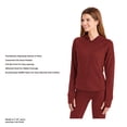 thumbnail image 8 of Member's Mark Women's Extra Warm Waffle Jacket, 8 of 9