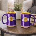 thumbnail image 5 of Logo Brands Los Angeles Lakers 14oz Relief Mug Set, 5 of 5